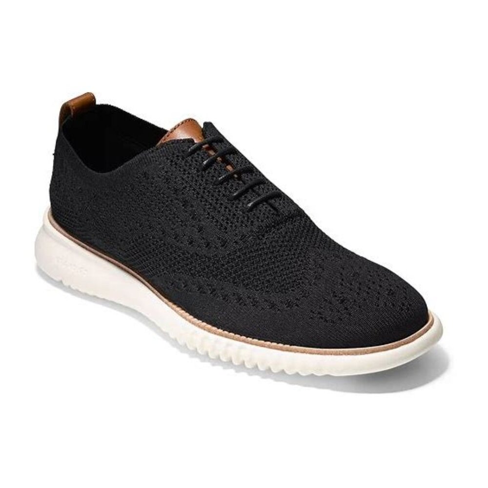 Cole Haan ZEROGRAND Stitchlite Wingtip Oxford | Men's | Black